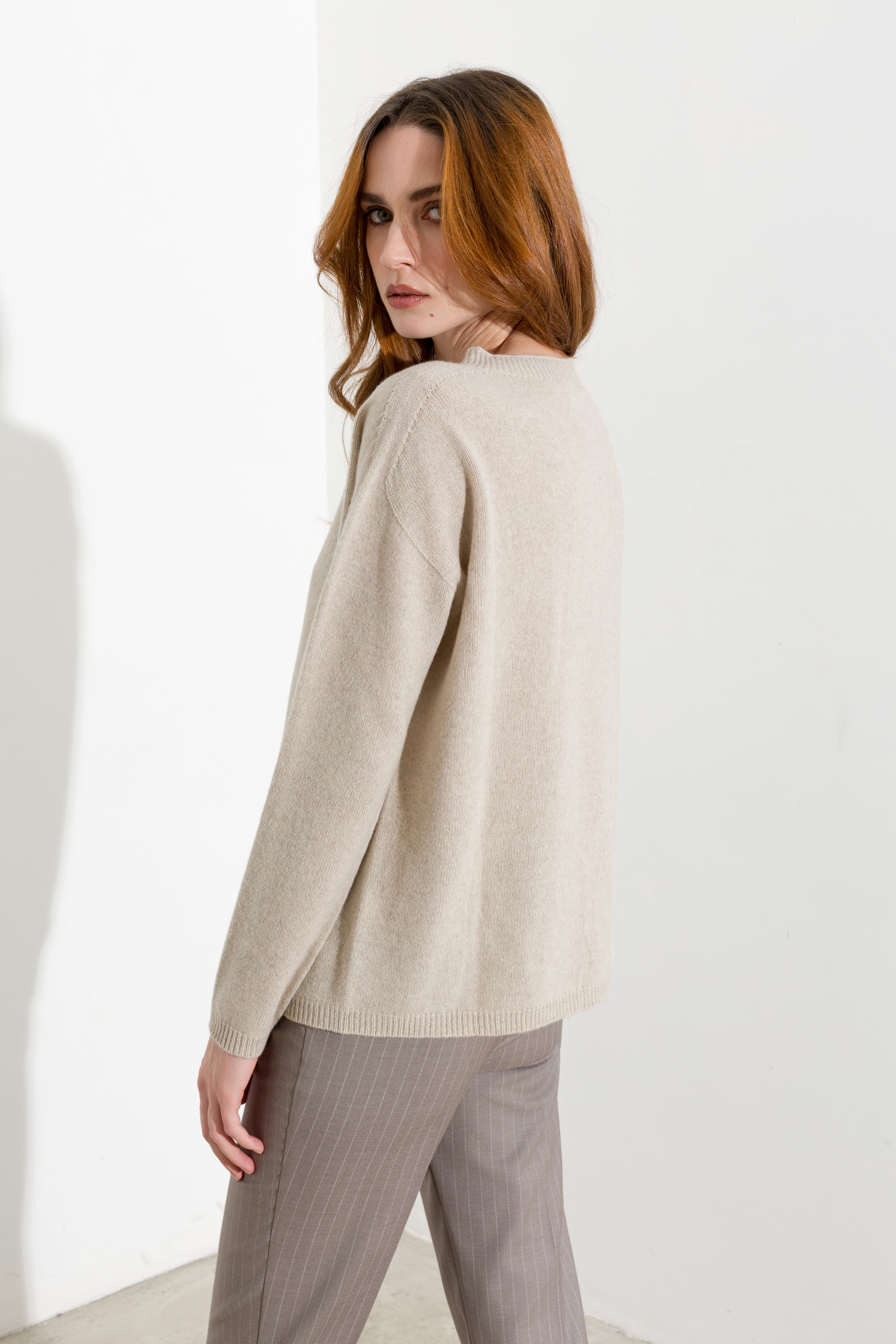 Pull ras-du-cou en cachemire - Friendly Sweater