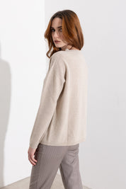 Maglia girocollo in cashmere