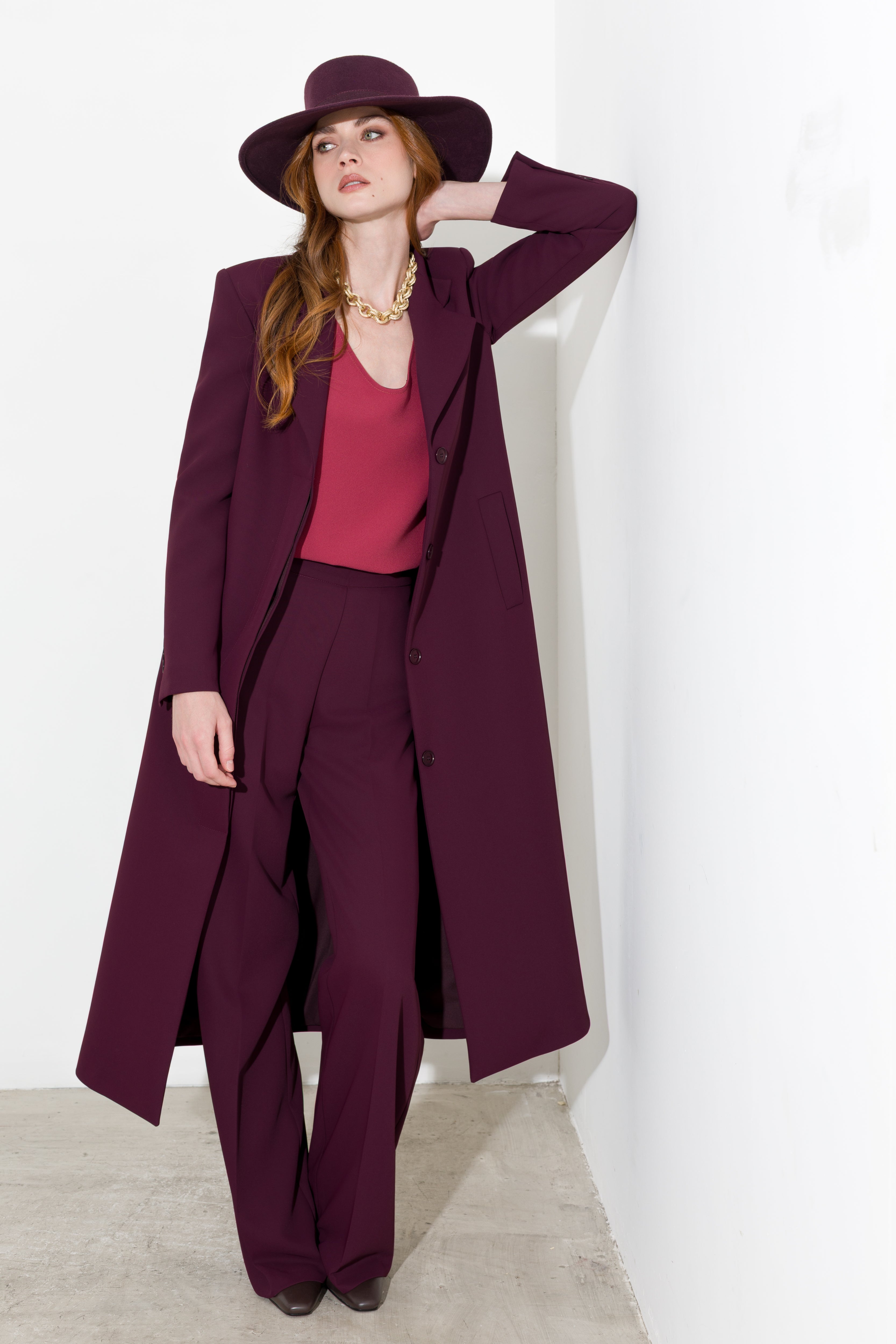 Pantalone a palazzo fluido