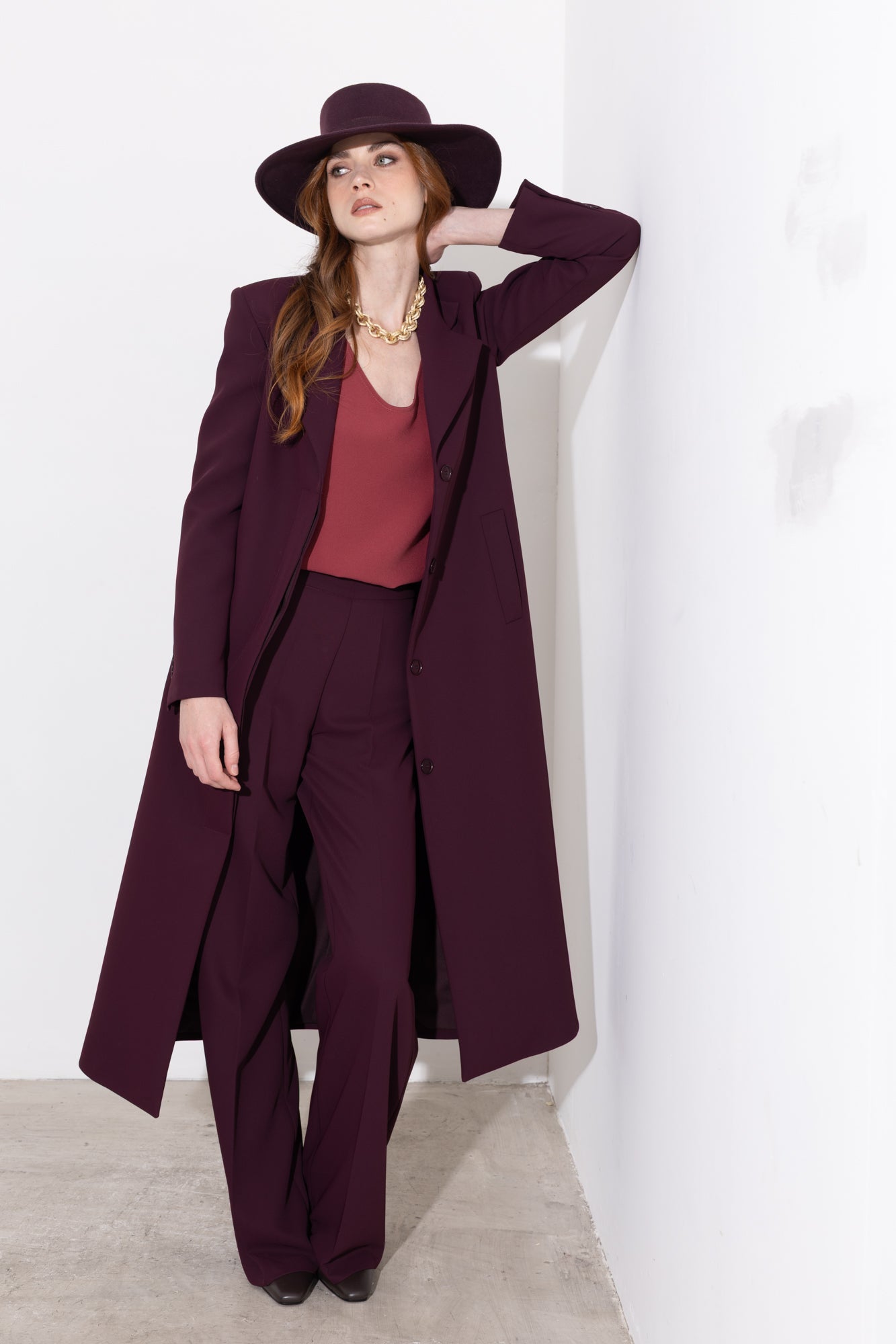 Pantalone a palazzo fluido
