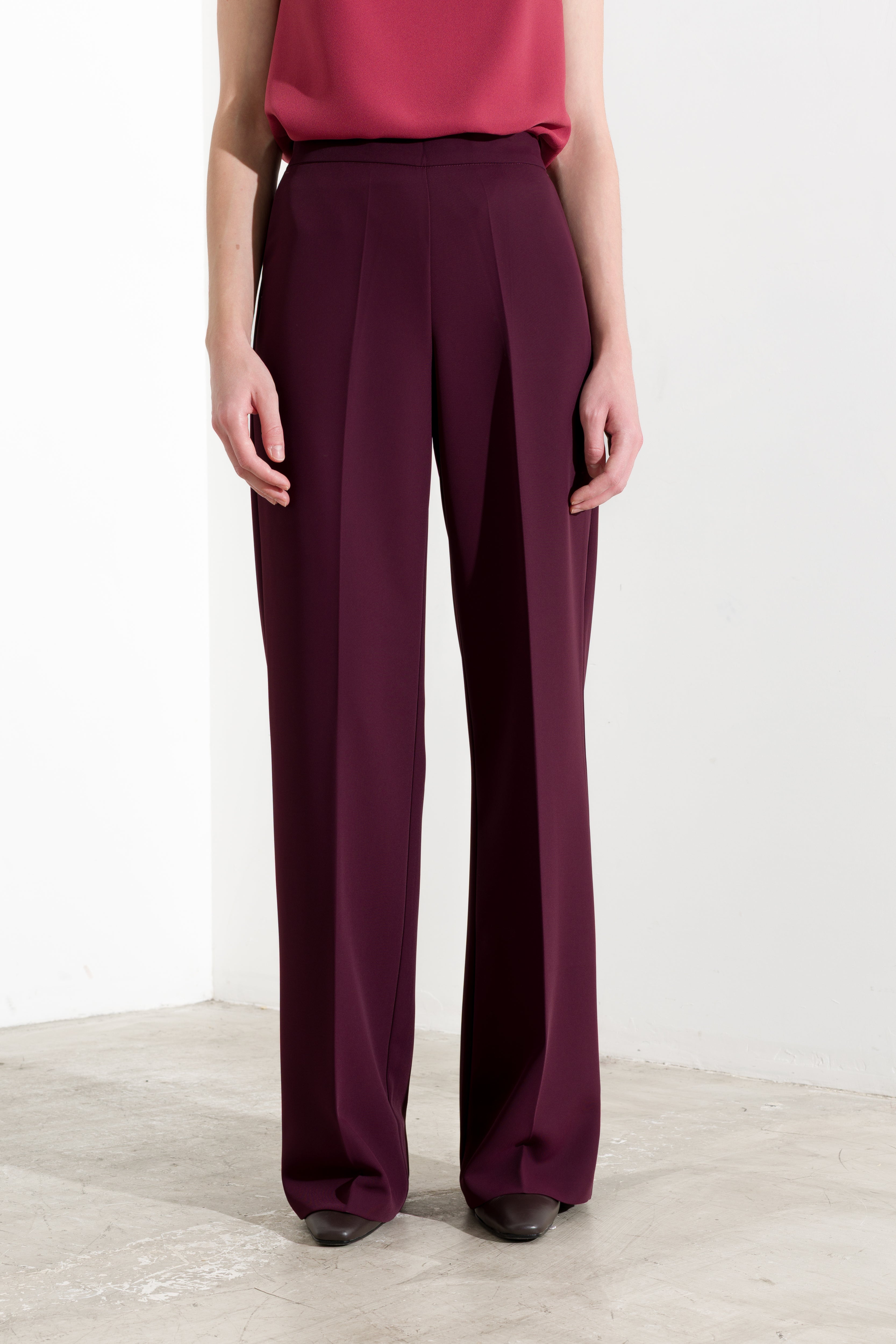 Pantalone a palazzo fluido