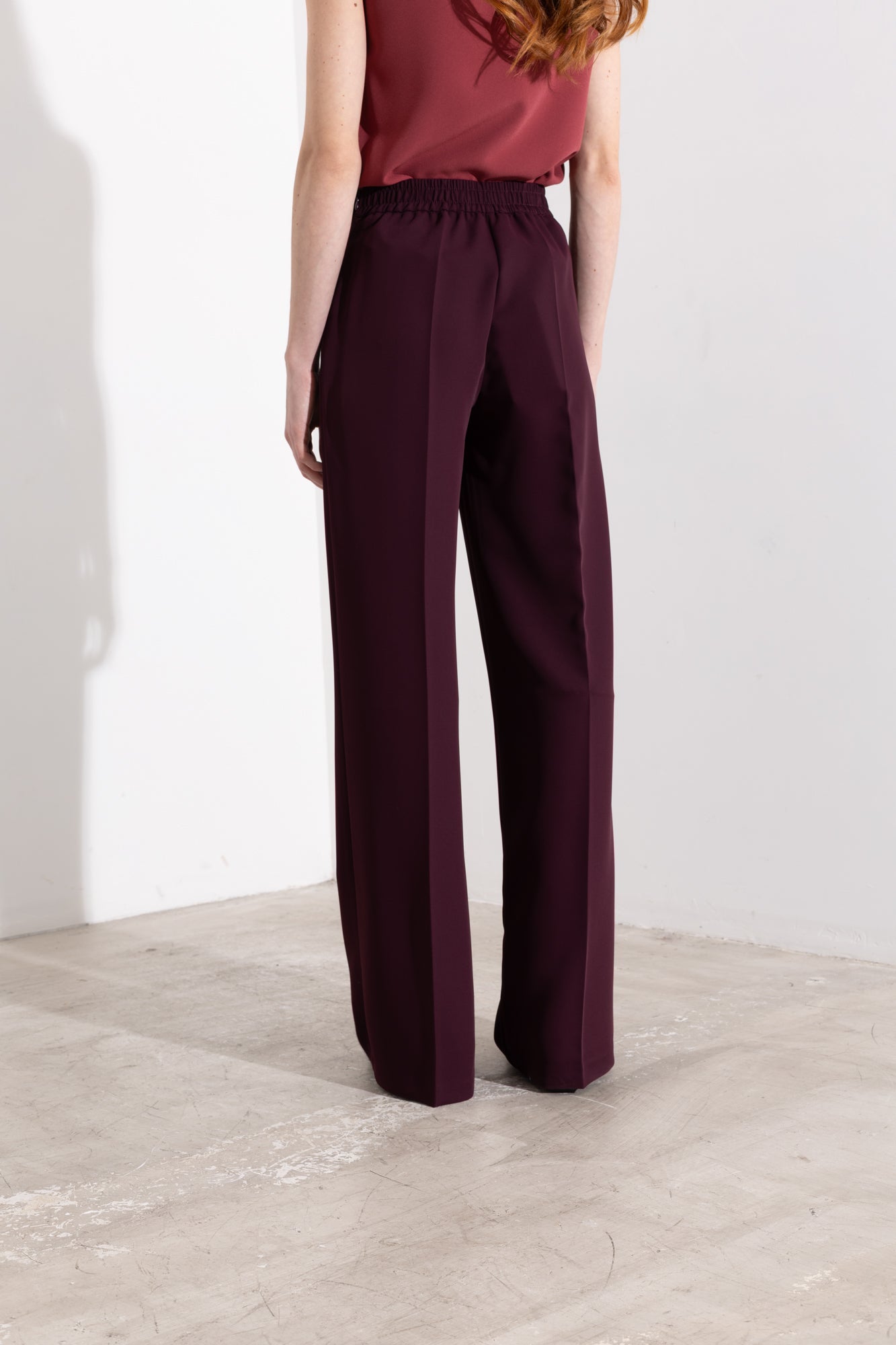 Pantalone a palazzo fluido
