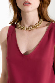 Collier ras-du-cou à chaîne entrelacée