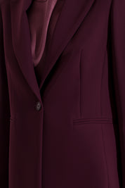 Blazer monopetto in crepe fluido