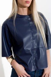T-shirt in similpelle - Compagnia Italiana