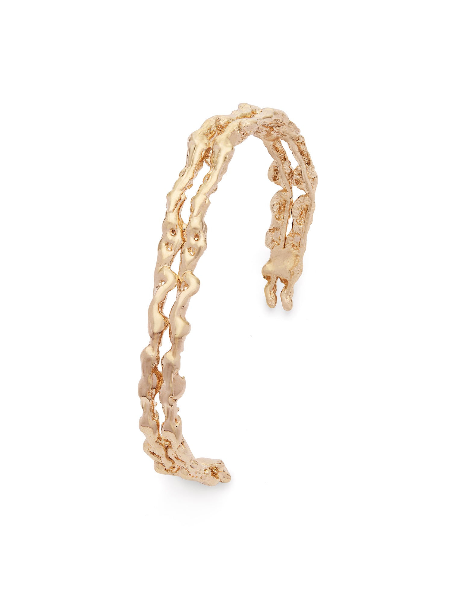 BRACCIALE FILI DI LAVA RIGICO DORATO - Compagnia Italiana