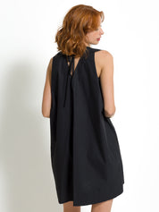 Abito a trapezio corto strutturato in cotone | Uncategorized da donna