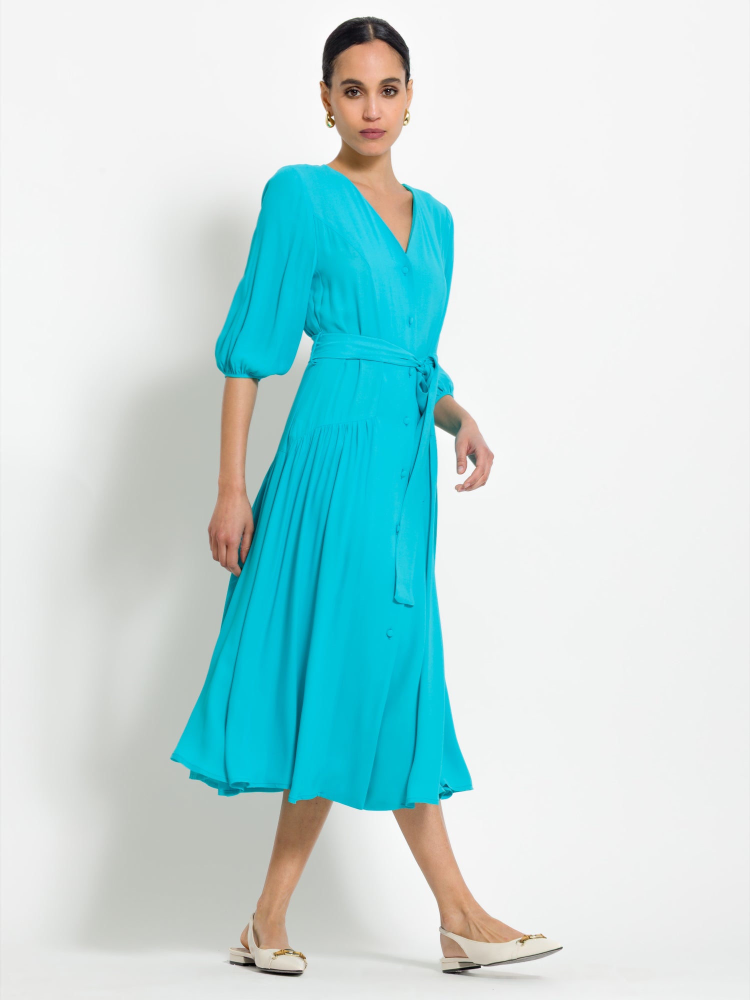Abito midi con cintura | Uncategorized da donna