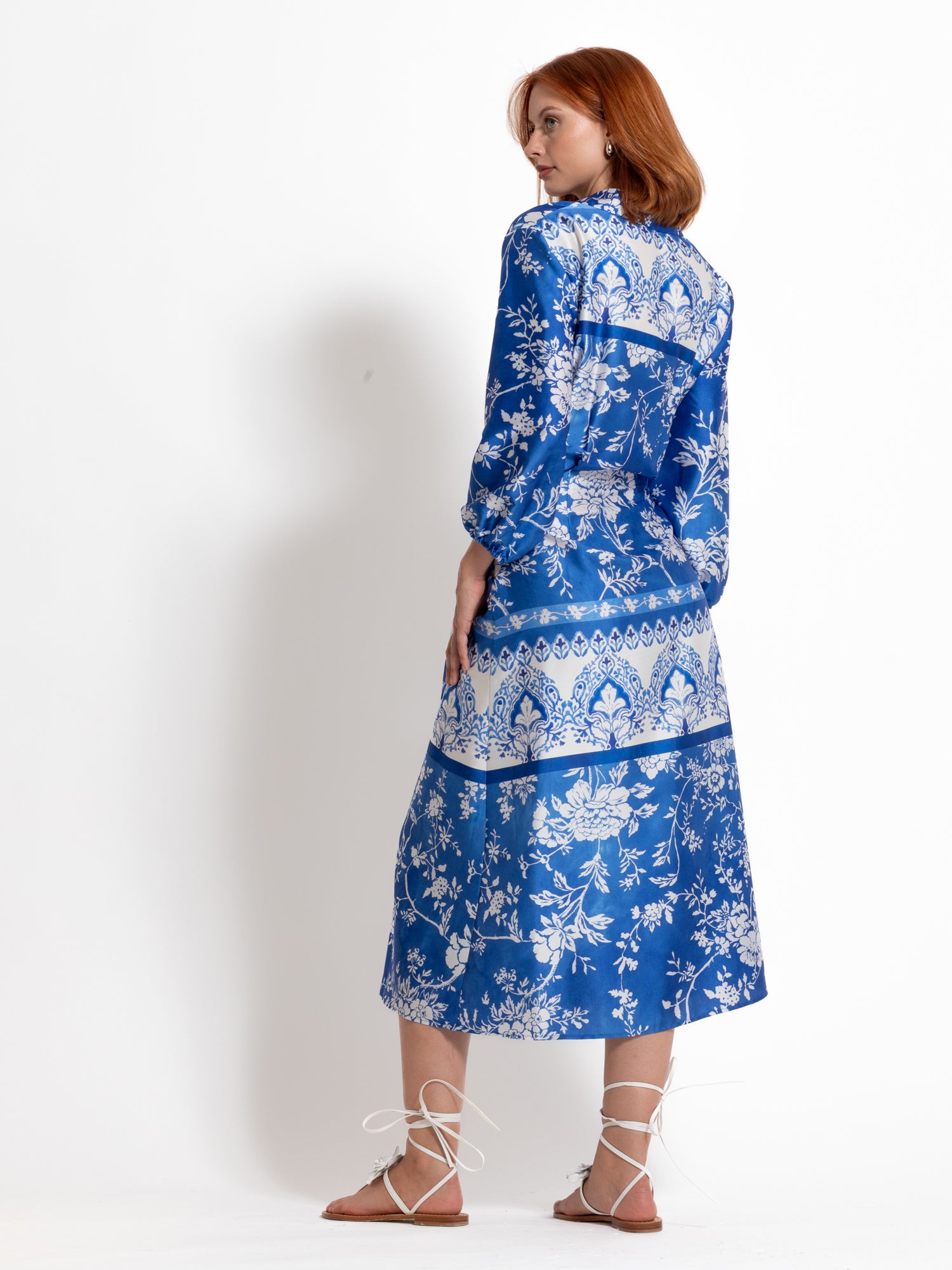 Abito midi chemisier con cintura | Uncategorized da donna