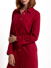 Abito lungo chemisier in misto lino | Uncategorized da donna
