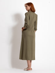 Abito lungo chemisier in misto lino | Uncategorized da donna