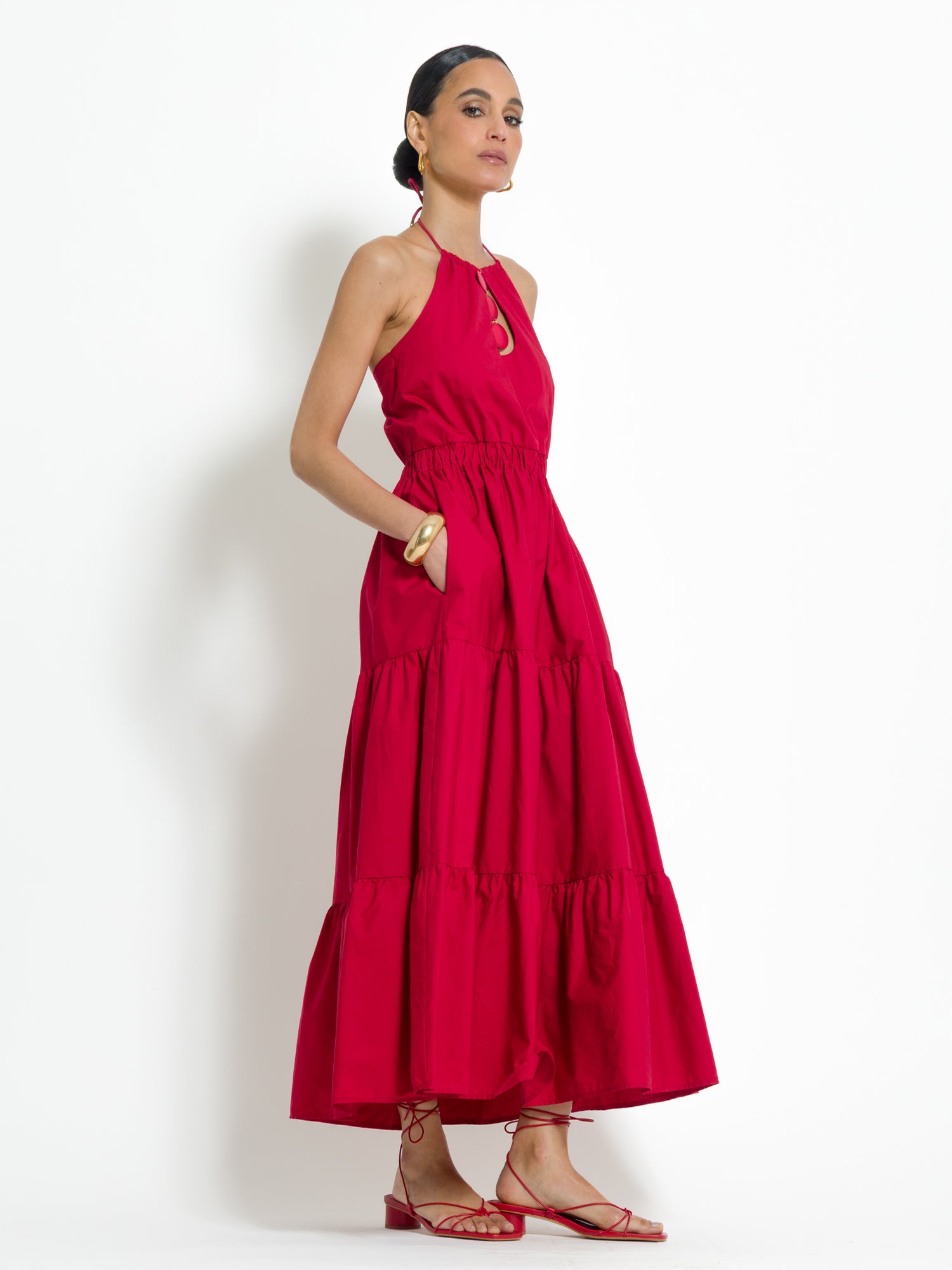 Abito lungo con dettaglio collana | Uncategorized da donna