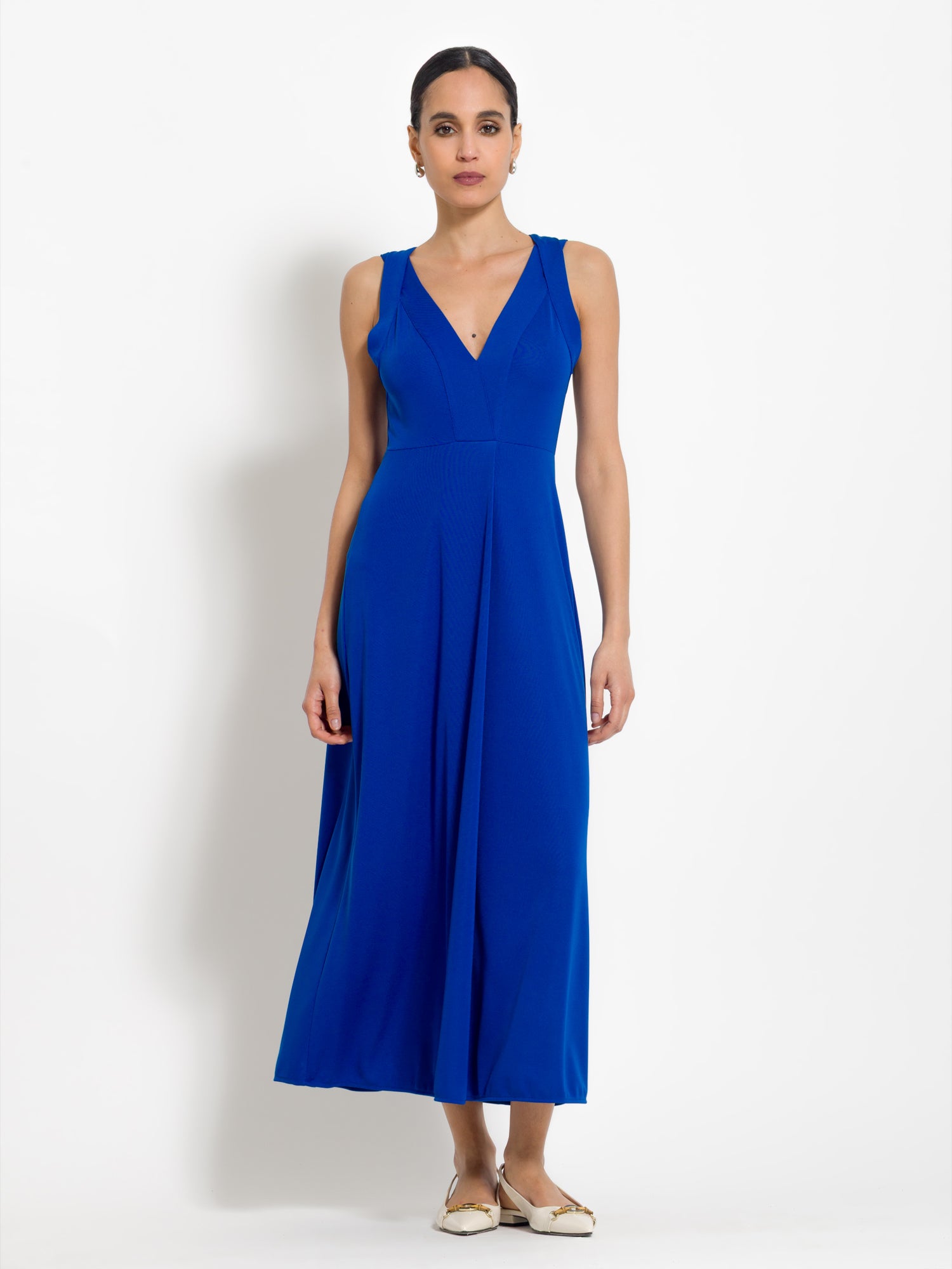 Abito lungo scollo v | Uncategorized da donna