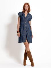 Abito corto in lyocell | Uncategorized da donna
