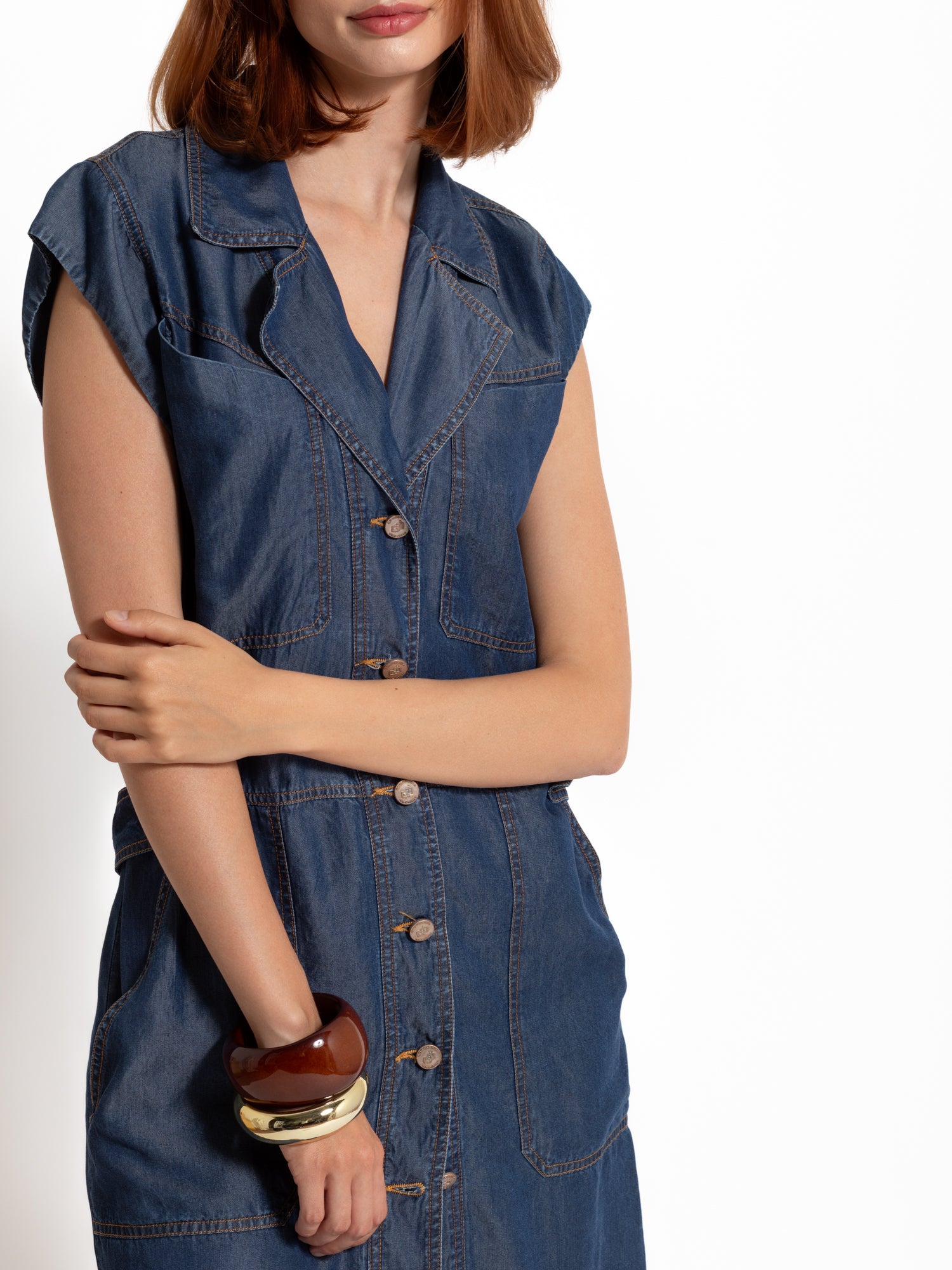 Abito corto in lyocell | Uncategorized da donna