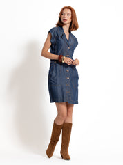 Abito corto in lyocell | Uncategorized da donna