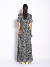 Abito lungo stampa micro margherita | Uncategorized da donna