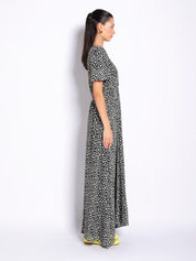 Abito lungo stampa micro margherita | Uncategorized da donna