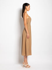 Abito lungo con bretelle catena in tencel | Uncategorized da donna