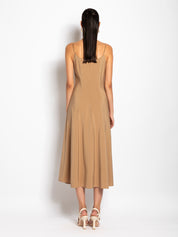 Abito lungo con bretelle catena in tencel | Uncategorized da donna