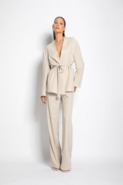 Pantalone in diagonale fluido a gamba larga | Uncategorized da donna