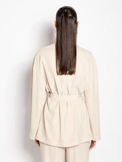 Caban cinturato in diagonale fluido | Uncategorized da donna