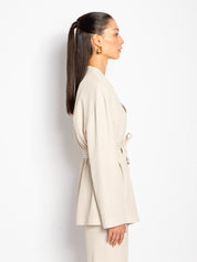 Caban cinturato in diagonale fluido | Uncategorized da donna