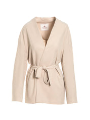 Caban cinturato in diagonale fluido | Uncategorized da donna