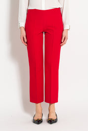Pantalone in tessuto tecnico diagonale a trombetta | Uncategorized da donna