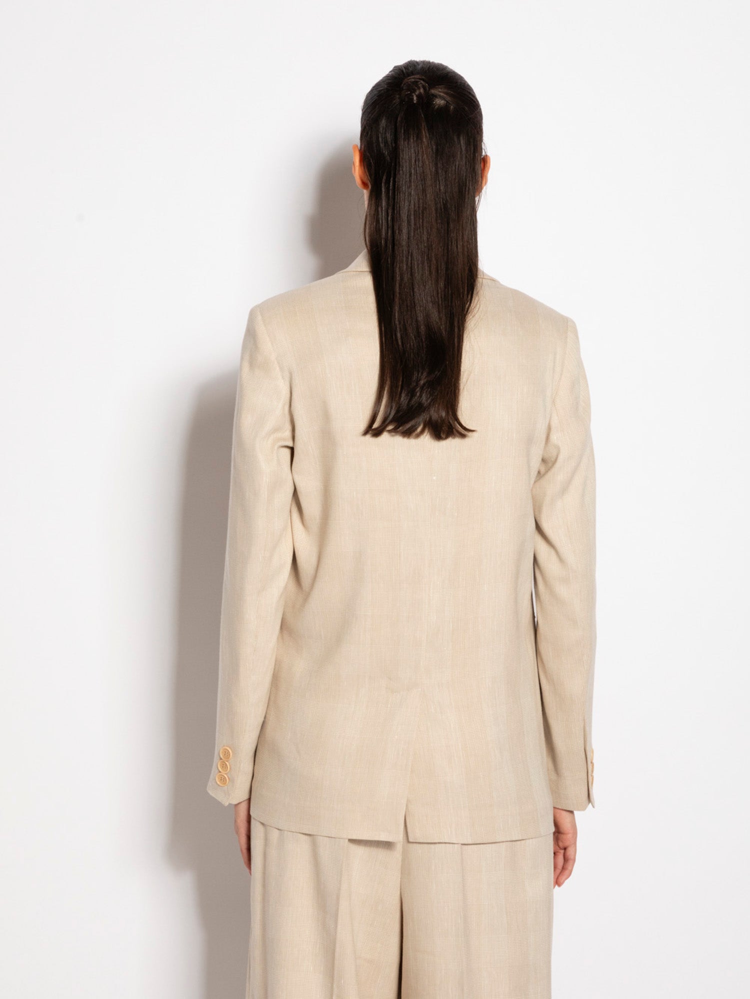Blazer monopetto in galles fiammato | Uncategorized da donna