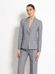 Blazer monopetto gessata | Uncategorized da donna