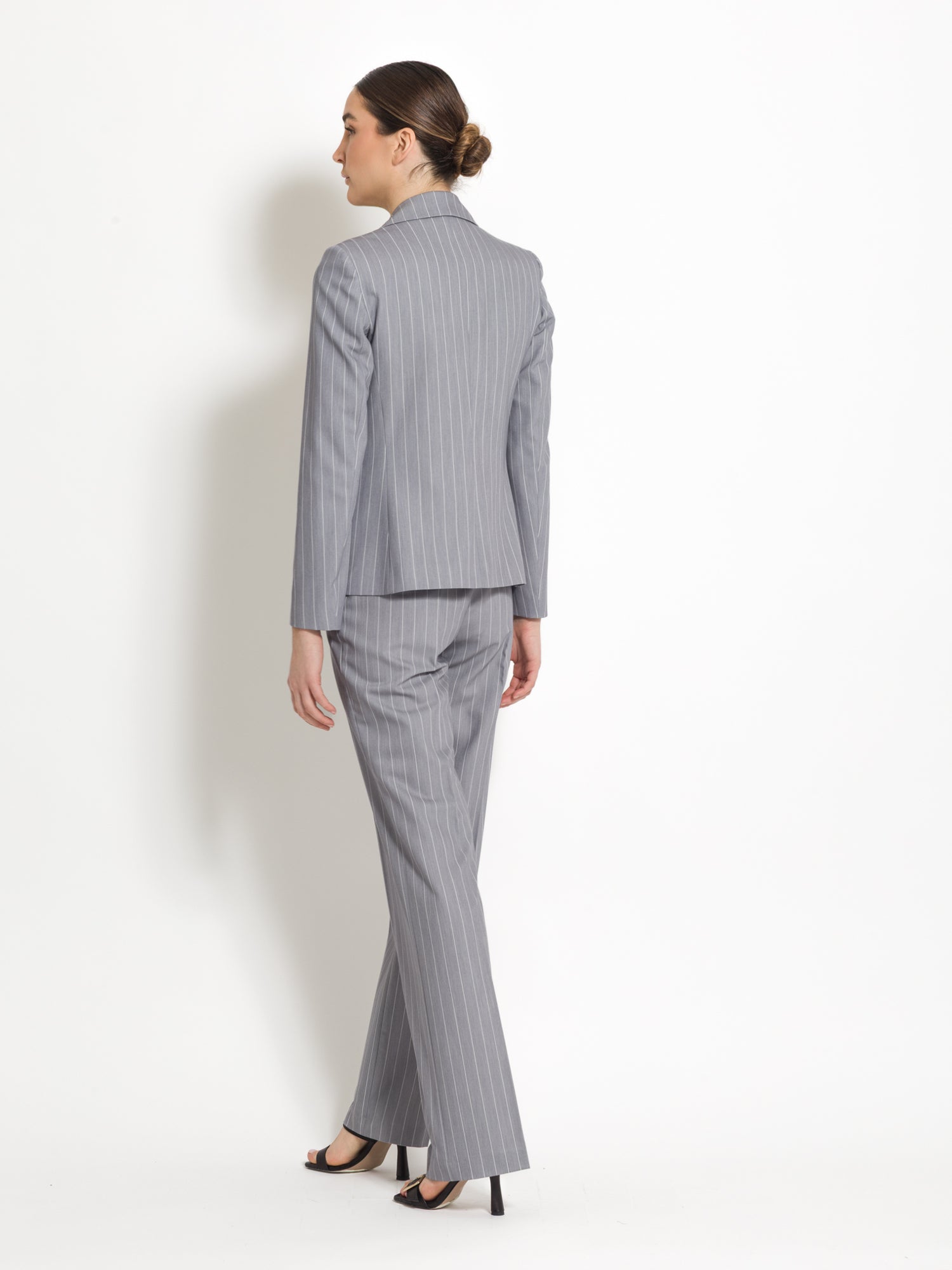 Blazer monopetto gessata | Uncategorized da donna
