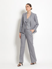 Blazer monopetto gessata | Uncategorized da donna