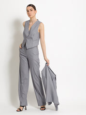 Gilet gessato-C250-107_PERLA | Uncategorized da donna