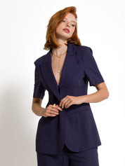 Giacca mezza manica in misto lino | Uncategorized da donna
