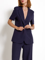Giacca mezza manica in misto lino | Uncategorized da donna