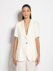 Giacca mezza manica in misto lino | Uncategorized da donna