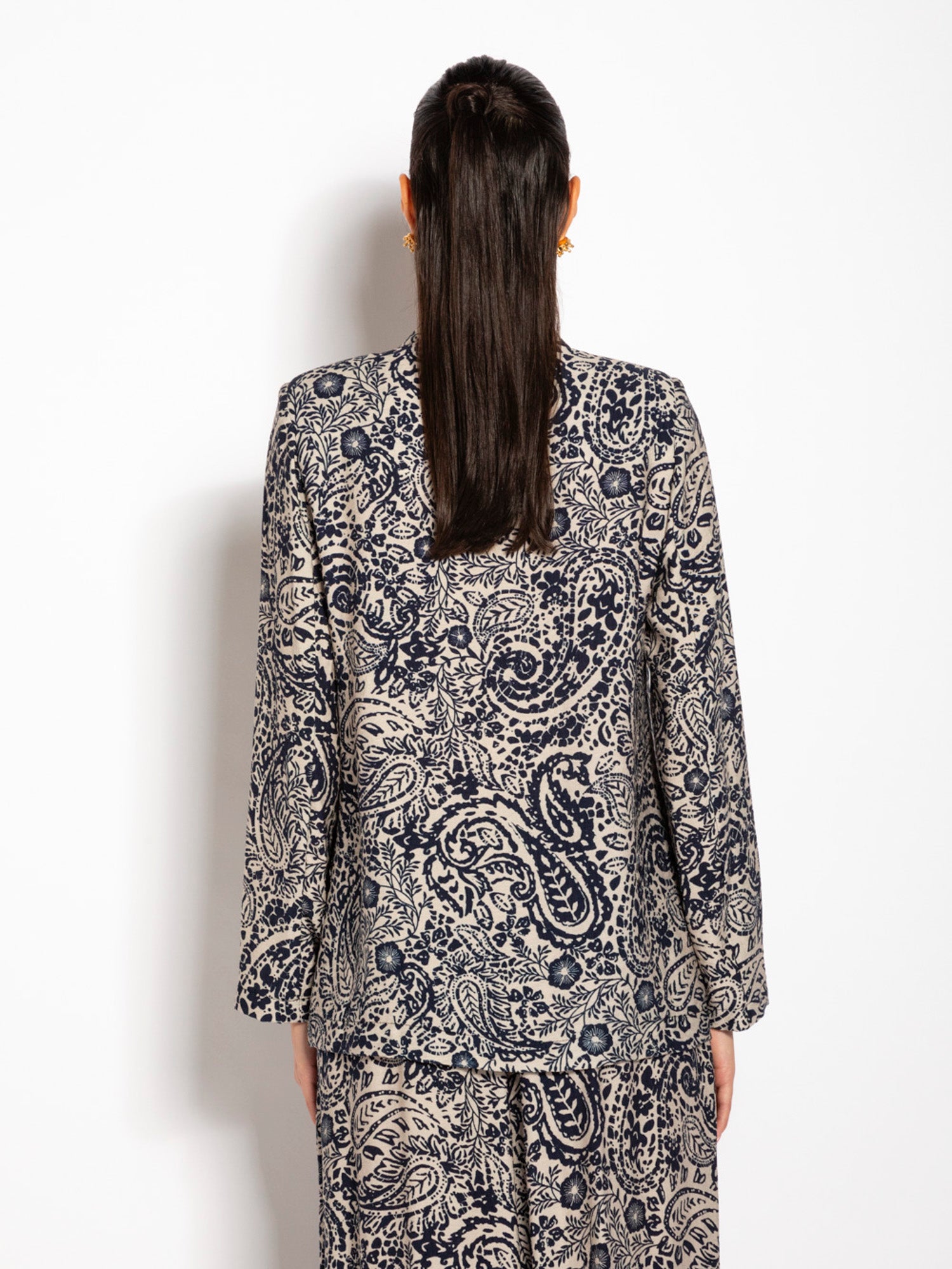 Blazer over doppiopetto stampato | Uncategorized da donna