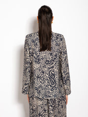 Blazer over doppiopetto stampato | Uncategorized da donna