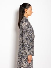 Blazer over doppiopetto stampato | Uncategorized da donna