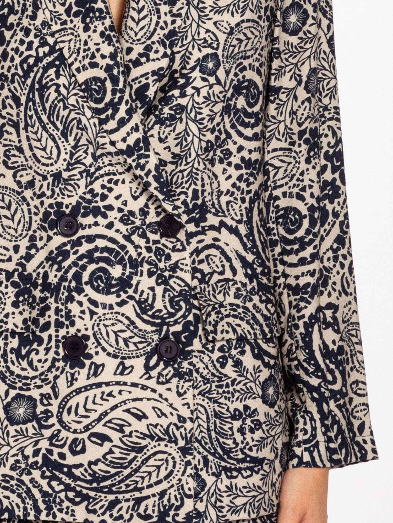 Blazer over doppiopetto stampato | Uncategorized da donna