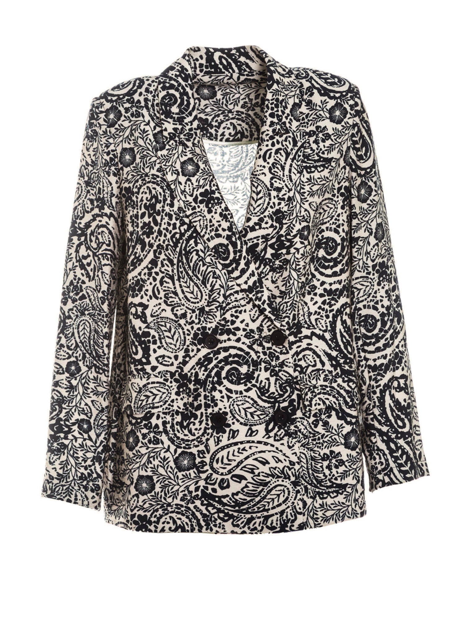 Blazer over doppiopetto stampato | Uncategorized da donna