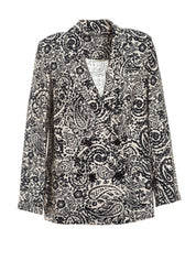 Blazer over doppiopetto stampato | Uncategorized da donna