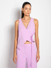 Gilet in cady con chiusura fiocco | Uncategorized da donna