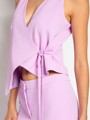 Gilet in cady con chiusura fiocco | Uncategorized da donna