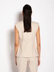 Blazer smanicato in cotone | Uncategorized da donna
