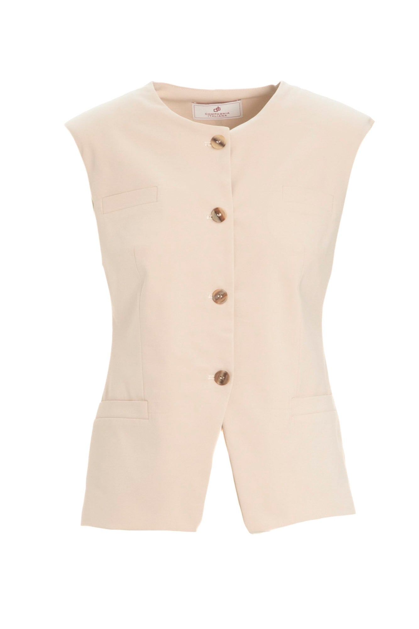 Blazer smanicato in cotone | Uncategorized da donna