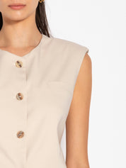 Blazer smanicato in cotone | Uncategorized da donna