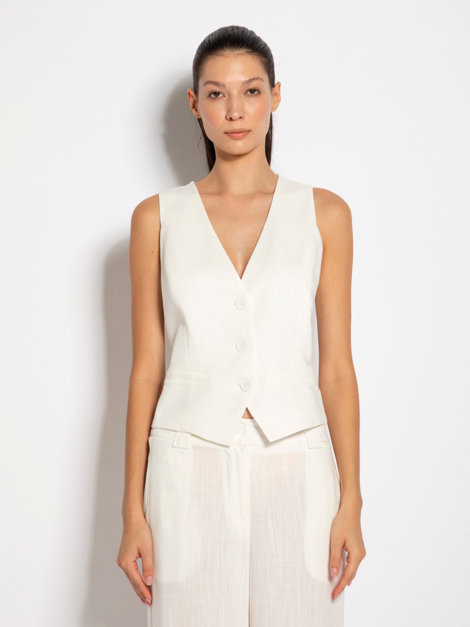 Gilet in misto lino | Uncategorized da donna