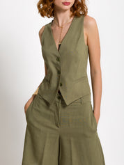 Gilet in misto lino | Uncategorized da donna